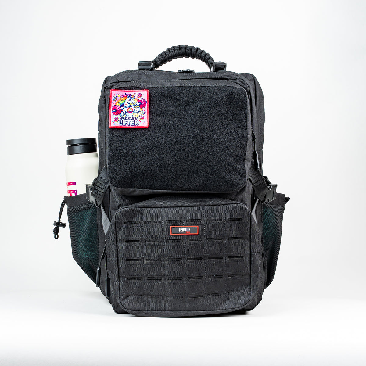 LEAGUE Patch Backbag Pro 45L -treenireppu kenkälokerolla, musta, kuva 2/9