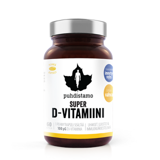 PUHDISTAMO Super D-Vitamiini 60 kaps