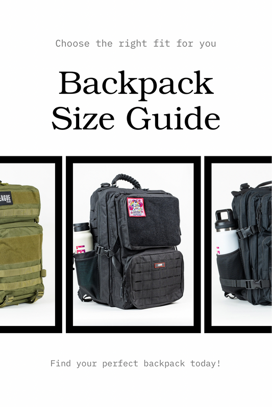 25L, 45L vai 45L Pro? Valitse oikea LEAGUE Patch Backbag -reppu käyttötarkoituksesi mukaan