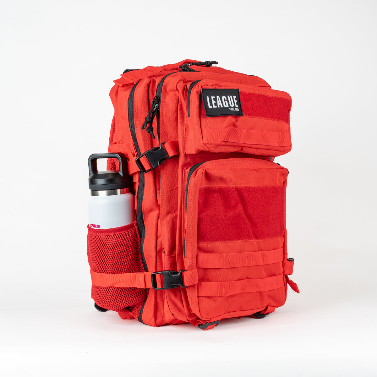 LEAGUE Patch Backbag 45L sports backpack, red, image 1/3