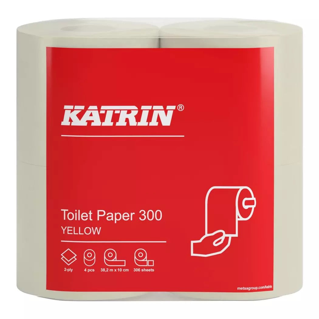 KATRIN Classic 300 wc-paperi 2-krs keltainen 38,20m/40rll