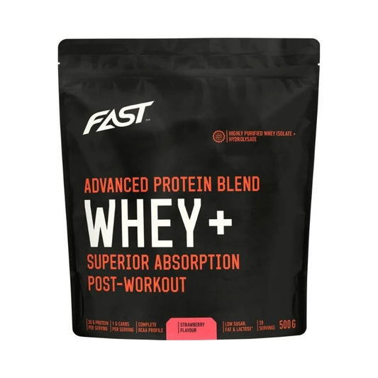 FAST WHEY+ Mansikka Proteiinijauhe