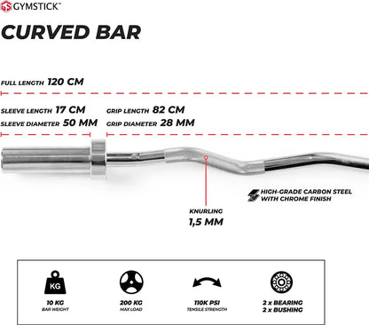 Gymstick Olympic -hauistanko, 10 kg