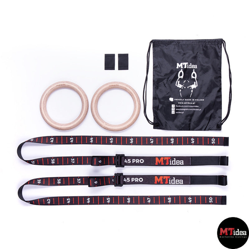 MTIDEA Gymnastics rings R32 Alpin Black